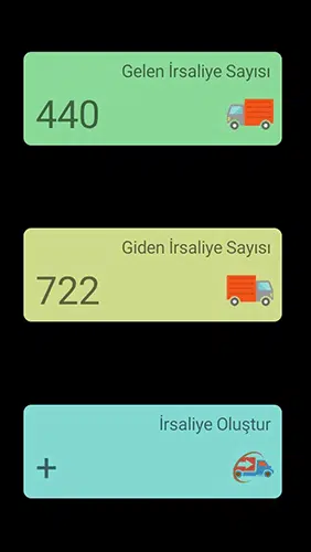 e-irsaliye mobil uygulama ekranı görüntüsü